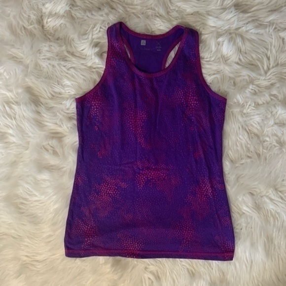 Xersion Purple Stars Tank Top Girls XL 14/16 - Picture 1 of 5